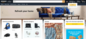 Amazon website as an example of custom CRM software