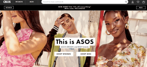 ASOS mobile app as an example of custom mobile application software