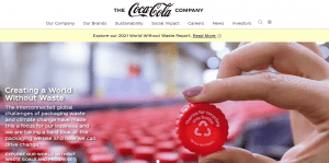 Coca-Cola website as an example of custom CRM software